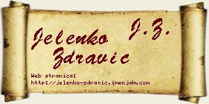 Jelenko Zdravić vizit kartica